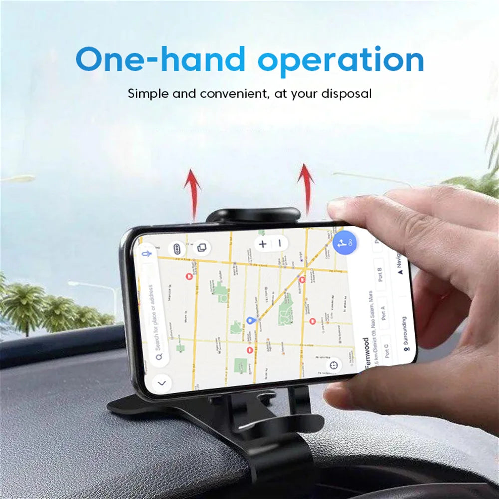 Universal 360° Rotation Car Phone Holder Dash Board Smartphone Stand Easy Clip Mount Stand Portable GPS Navigation Holder In Car