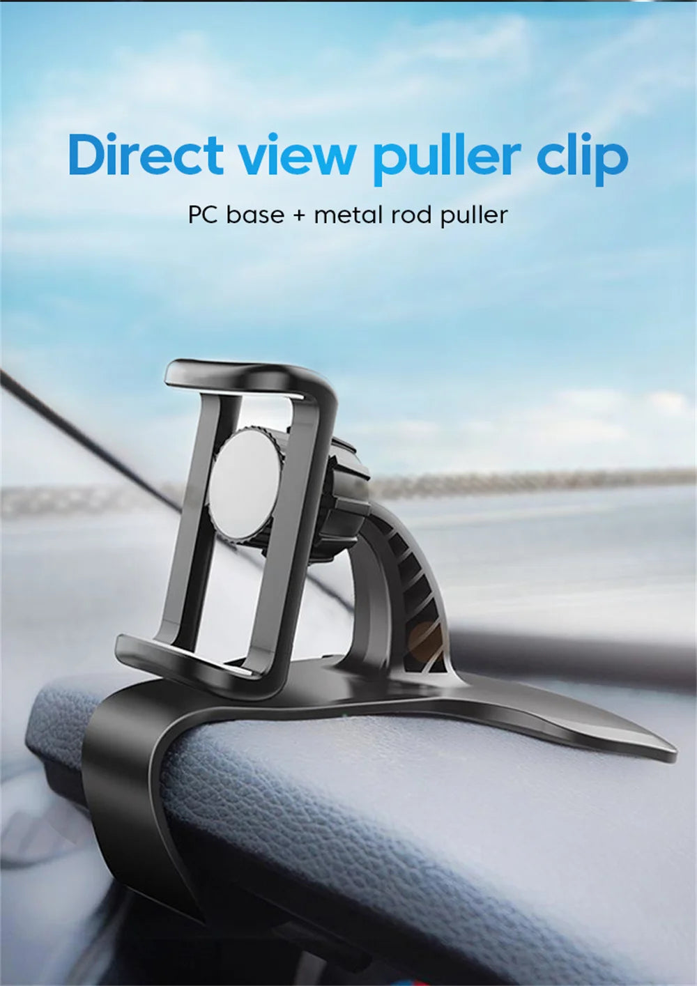 Universal 360° Rotation Car Phone Holder Dash Board Smartphone Stand Easy Clip Mount Stand Portable GPS Navigation Holder In Car