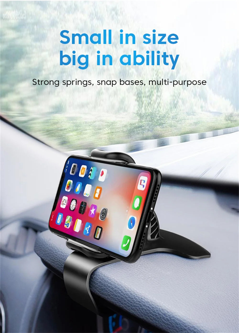 Universal 360° Rotation Car Phone Holder Dash Board Smartphone Stand Easy Clip Mount Stand Portable GPS Navigation Holder In Car