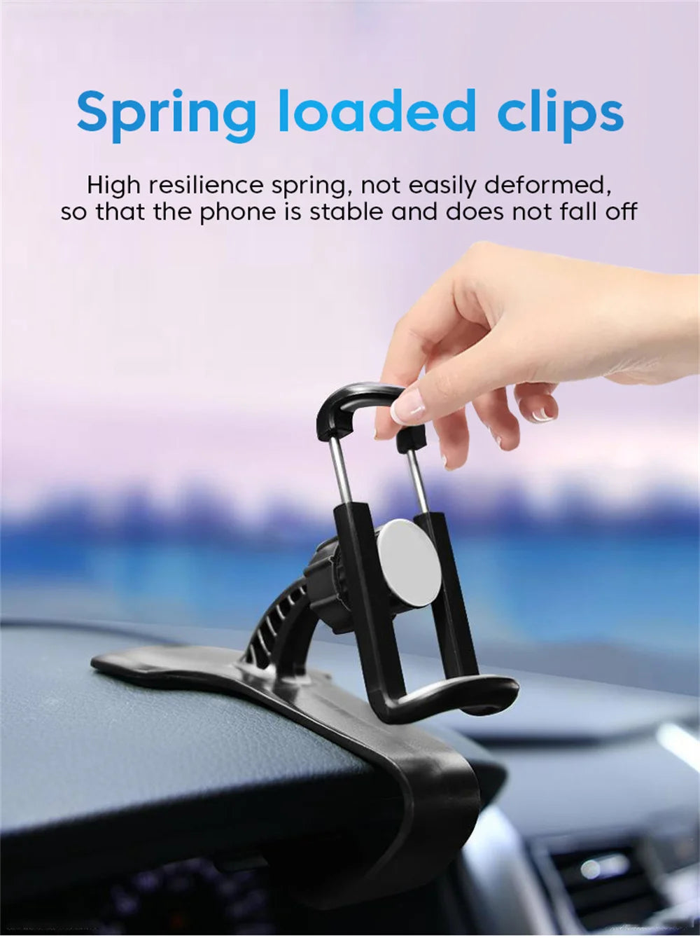 Universal 360° Rotation Car Phone Holder Dash Board Smartphone Stand Easy Clip Mount Stand Portable GPS Navigation Holder In Car