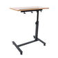Mobile Laptop Table Adjustable 360° Rotation Computer Mobile Stand, Rolling Laptop Stand w/ Tilting Top 58-90cm