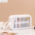 1pc Black Transparent Portable Women Travel Wash Bag Waterproof Makeup Storage Pouch Large Capacity Cosmetic Organizer