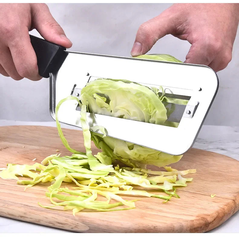 Vegetable Cutter Cabbage Slicer Black Double Slice Blade Fish Scale Cleaner Knive Kitchen Lightweight High Quality