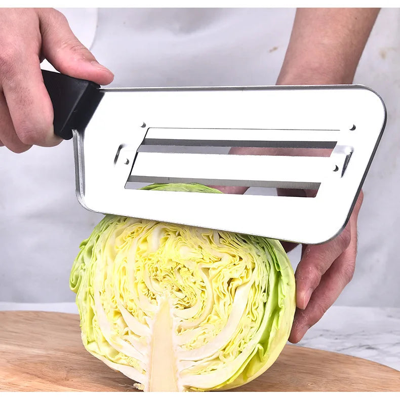 Vegetable Cutter Cabbage Slicer Black Double Slice Blade Fish Scale Cleaner Knive Kitchen Lightweight High Quality