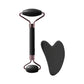 Dual Size Facial Massage Kit Double End Roller Heart Shape Gua Sha Board Skin Lifting Puffiness Reducing Home Spa Beauty Tool