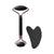 Dual Size Facial Massage Kit Double End Roller Heart Shape Gua Sha Board Skin Lifting Puffiness Reducing Home Spa Beauty Tool