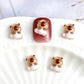 50Pcs Cartoon Cute Resin Capybara Nail Charms Creative Hamster Animal Nail Art Decoration Accessories for DIY Manicure Crafts
