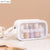 1pc Black Transparent Portable Women Travel Wash Bag Waterproof Makeup Storage Pouch Large Capacity Cosmetic Organizer