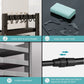 Expandable Microwave Shelf, Microwave Oven Rack Stand Holder Kitchen Corner Shelf Desktop Printer Shelf Rack, Bakers Rack