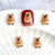 50Pcs Cartoon Cute Resin Capybara Nail Charms Creative Hamster Animal Nail Art Decoration Accessories for DIY Manicure Crafts