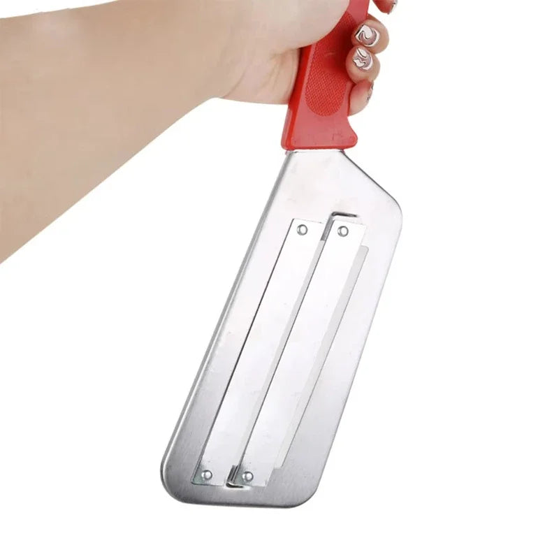 Vegetable Cutter Cabbage Slicer Black Double Slice Blade Fish Scale Cleaner Knive Kitchen Lightweight High Quality