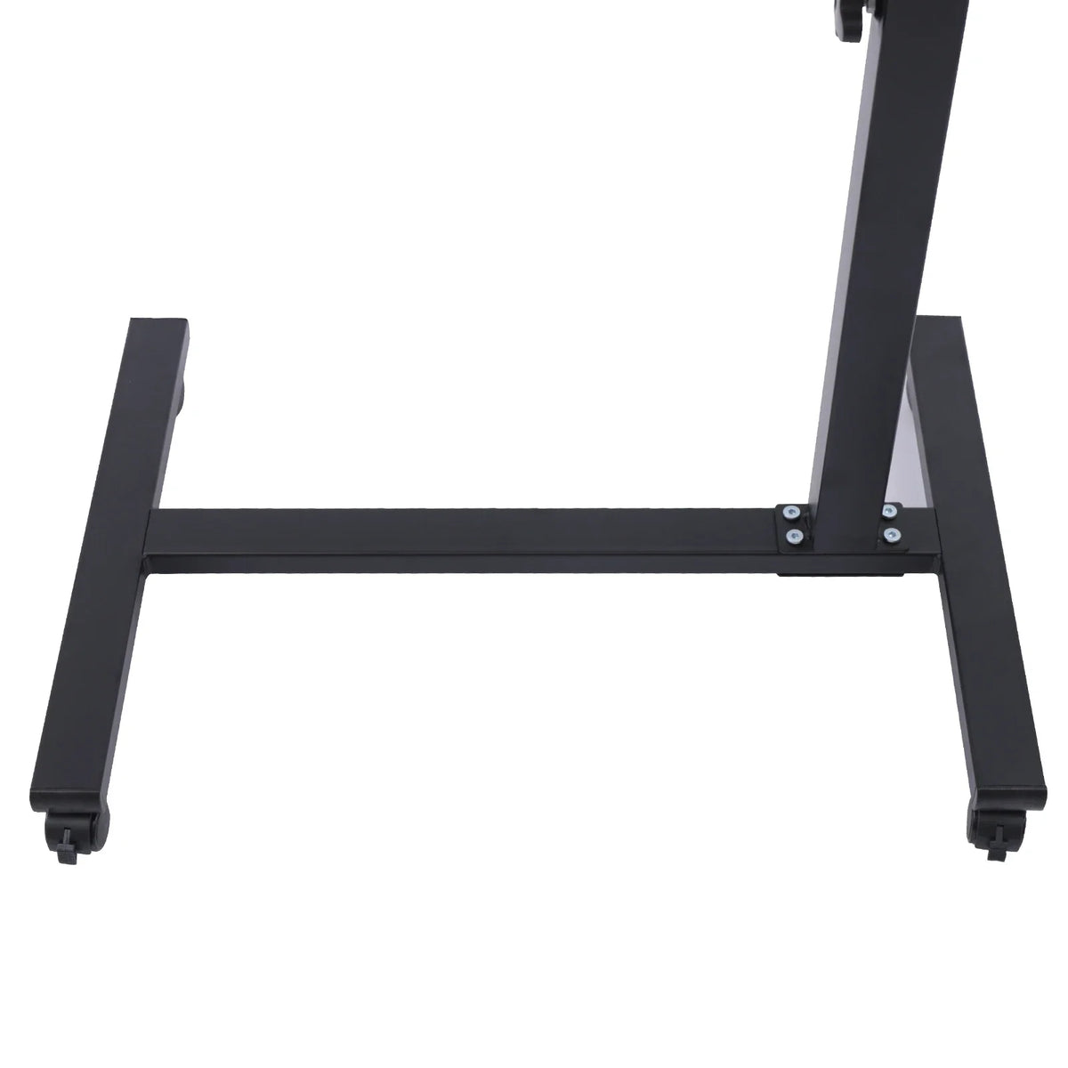 Mobile Laptop Table Adjustable 360° Rotation Computer Mobile Stand, Rolling Laptop Stand w/ Tilting Top 58-90cm