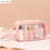 1pc Black Transparent Portable Women Travel Wash Bag Waterproof Makeup Storage Pouch Large Capacity Cosmetic Organizer