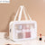1pc Black Transparent Portable Women Travel Wash Bag Waterproof Makeup Storage Pouch Large Capacity Cosmetic Organizer