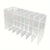 7-Slot Transparent Plastic Cosmetic Organizer Multi-Functional Makeup Holder for Home Office Bathroom Dressing Table Sorting