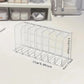 7-Slot Transparent Plastic Cosmetic Organizer Multi-Functional Makeup Holder for Home Office Bathroom Dressing Table Sorting