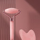 Dual Size Facial Massage Kit Double End Roller Heart Shape Gua Sha Board Skin Lifting Puffiness Reducing Home Spa Beauty Tool