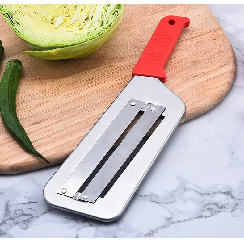 Vegetable Cutter Cabbage Slicer Black Double Slice Blade Fish Scale Cleaner Knive Kitchen Lightweight High Quality