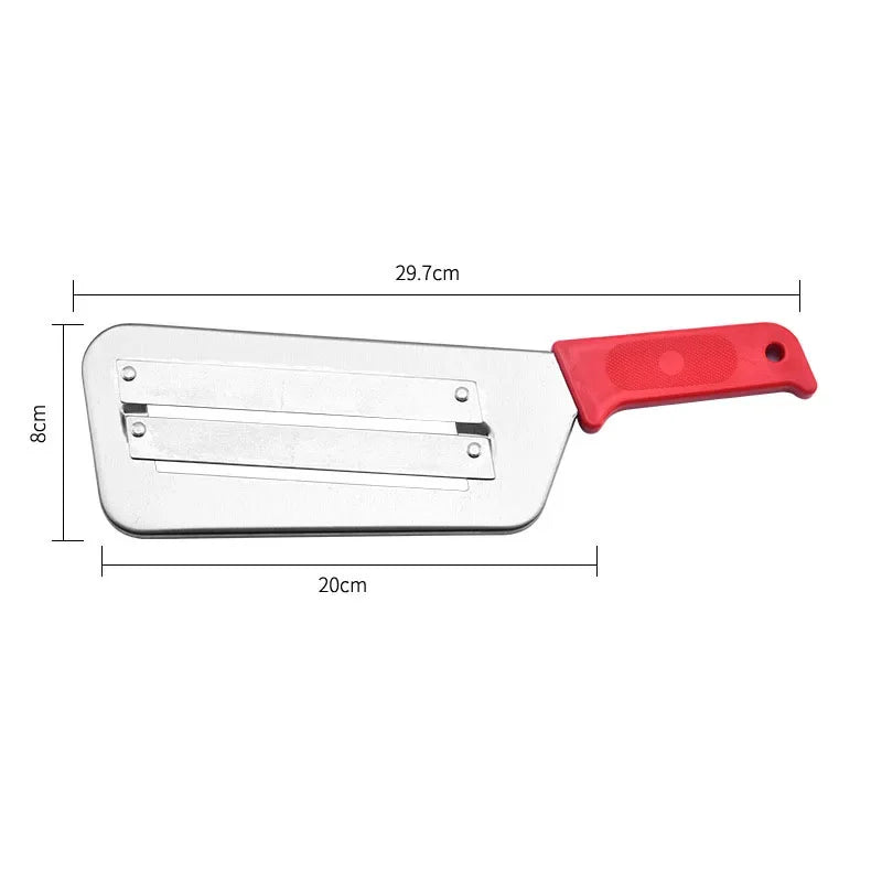Vegetable Cutter Cabbage Slicer Black Double Slice Blade Fish Scale Cleaner Knive Kitchen Lightweight High Quality