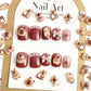 50Pcs Cartoon Cute Resin Capybara Nail Charms Creative Hamster Animal Nail Art Decoration Accessories for DIY Manicure Crafts