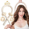 Heatless Curling Rod Headband No Heat Silk Curls Ribbon Hair Rollers Sleeping Soft Headband Lazy Hair Curlers Hair Styling Tools