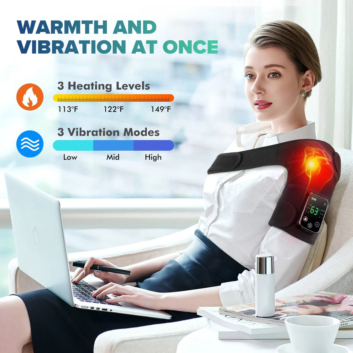 1/2 PCS 3 In1 Electric Heated Vibration Knee Massage Pad Massager Shoulder Elbow Knee Hot Compress Thermal Joint Brace Muscle Relaxation