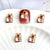 50Pcs Cartoon Cute Resin Capybara Nail Charms Creative Hamster Animal Nail Art Decoration Accessories for DIY Manicure Crafts