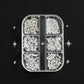 6/12Grids Gold Star Moon Metallic Rivet 3D Nail Charms Alloy Sun Moon Starlight Rhinestones Nail Studs For Nail Art Decoration
