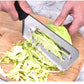Vegetable Cutter Cabbage Slicer Black Double Slice Blade Fish Scale Cleaner Knive Kitchen Lightweight High Quality