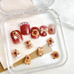 50Pcs Cartoon Cute Resin Capybara Nail Charms Creative Hamster Animal Nail Art Decoration Accessories for DIY Manicure Crafts