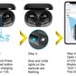 Wireless Earbuds, Bluetooth 5.3 Earbuds Stereo Bass, in-Ear Noise Cancelling Mic, Earphones IP7 Waterproof Sports, 50H Playback.