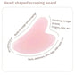 Dual Size Facial Massage Kit Double End Roller Heart Shape Gua Sha Board Skin Lifting Puffiness Reducing Home Spa Beauty Tool