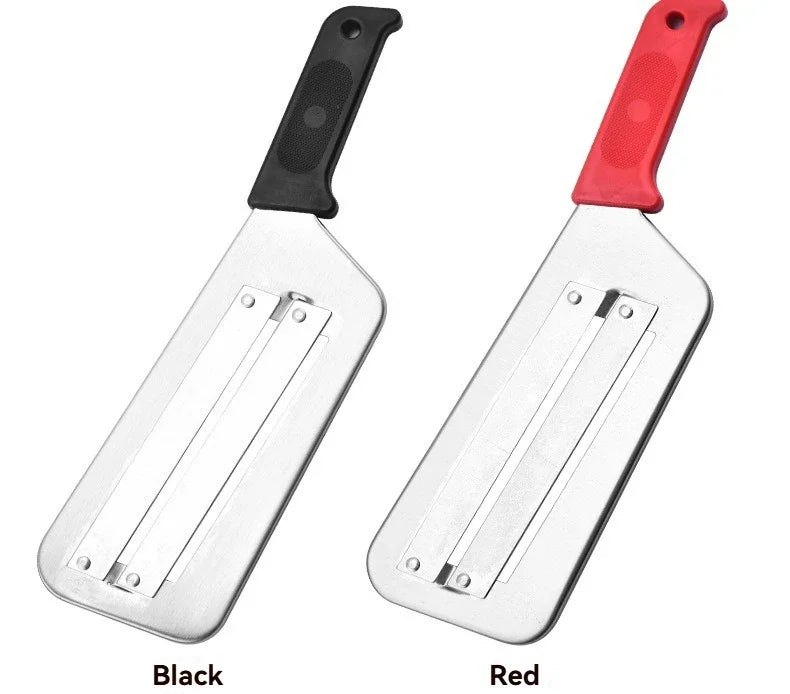 Vegetable Cutter Cabbage Slicer Black Double Slice Blade Fish Scale Cleaner Knive Kitchen Lightweight High Quality