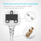 Cube Extension Lead with 6 USB Slots 13A 3250W Hulker 3 Gang Plug Socket with Switch 3 Way Power Strip with 6 USB Port 1.5M