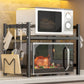 Expandable Microwave Shelf, Microwave Oven Rack Stand Holder Kitchen Corner Shelf Desktop Printer Shelf Rack, Bakers Rack